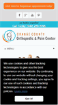 Mobile Screenshot of orangecountyorthopediccenter.com